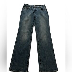 Levis 505‎ Straight Jeans With Embroidered Flowers Along Pocket 28x30